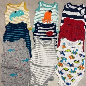 3-6 month tang top onesies bundle